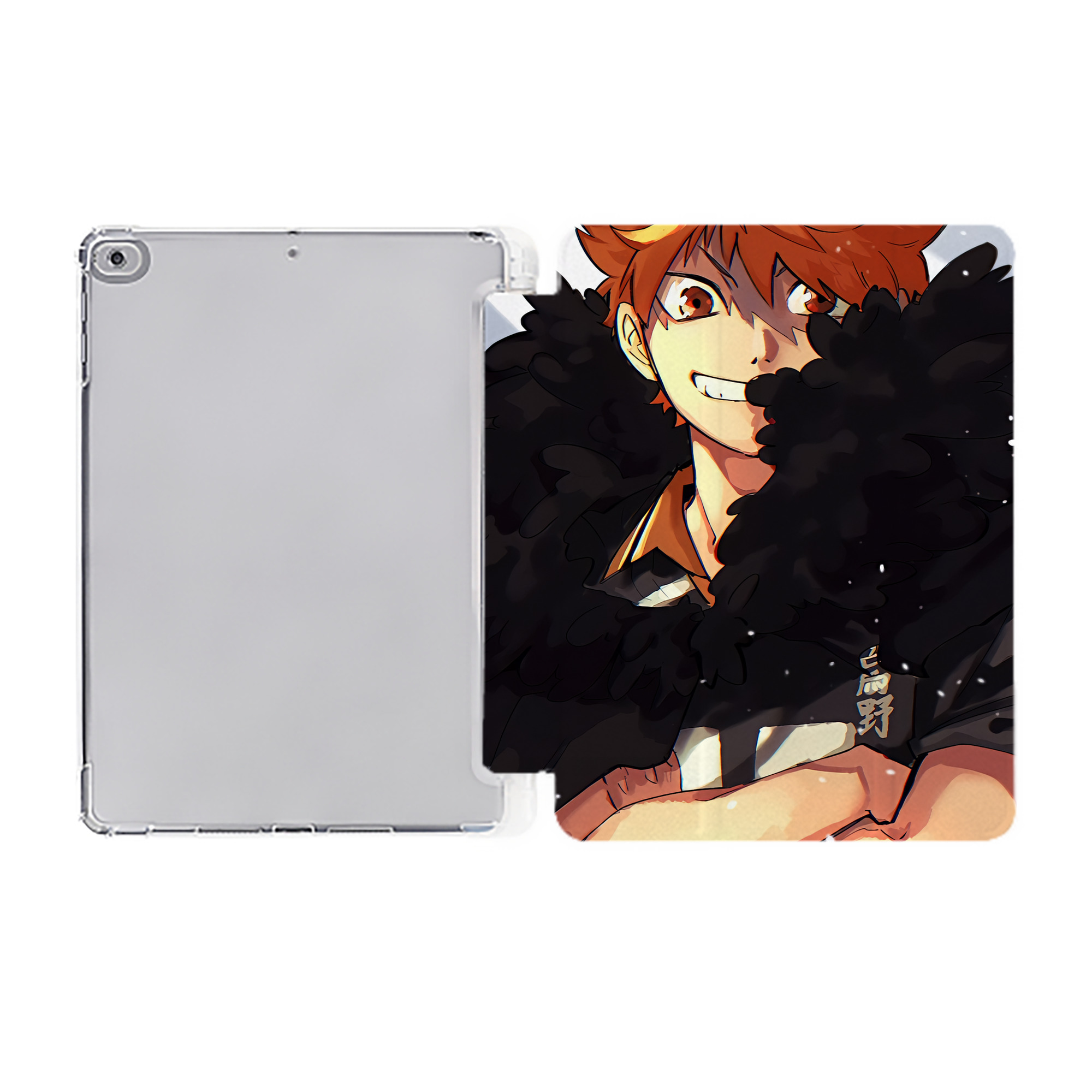 （画像用） ハイキュー!! Haikyu!! IPad ケース ペン収納付き 三つ折りスタンド PUレザー×シリコン 対応機種9.5/10.5/10.9インチ